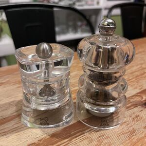 Peugeot Manual Salt & Pepper Mill Transparent Adjustable Grinder Made In France